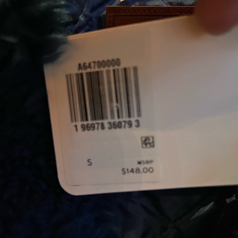 Levi’s Teal Faux fur shearling puffer jacket - Picture 4 of 9